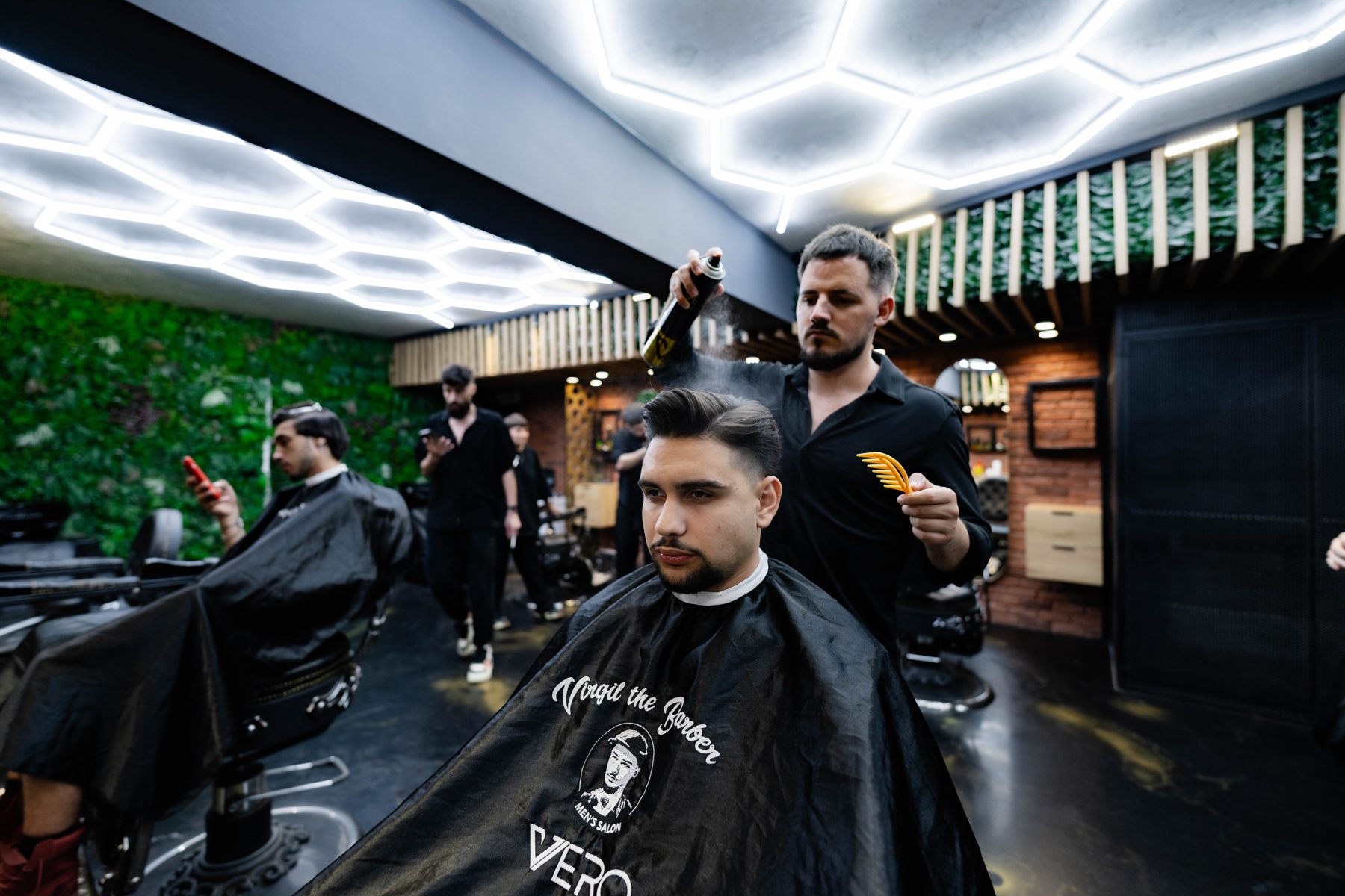 Interior barbershop Virgil The Barber